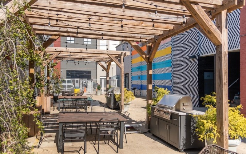 courtyard area